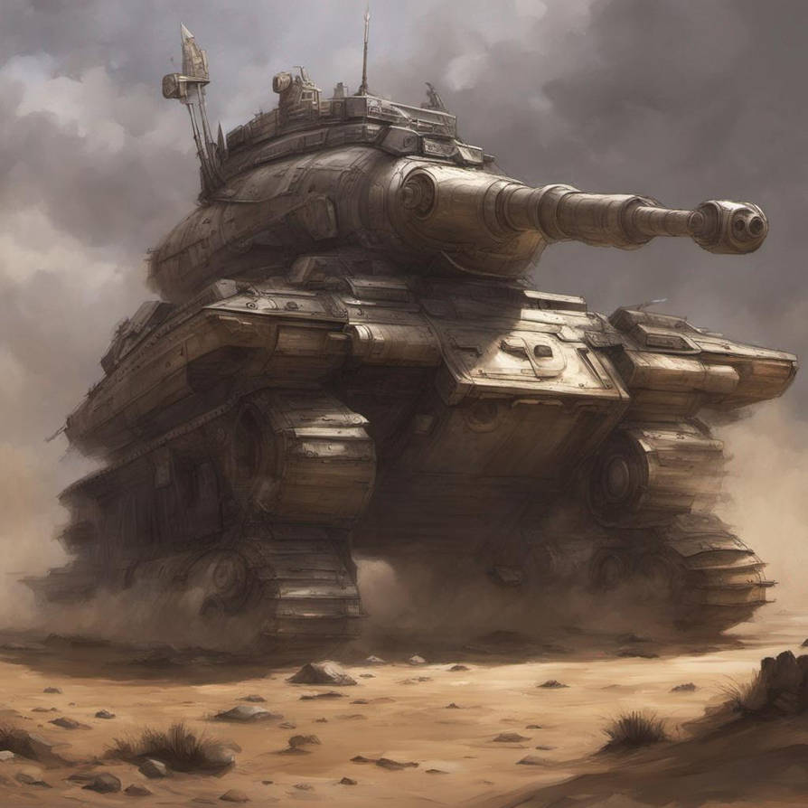 DreamUp Creation - Fantasy SciFy Massive Tank - 01 by LeonardKeygames ...