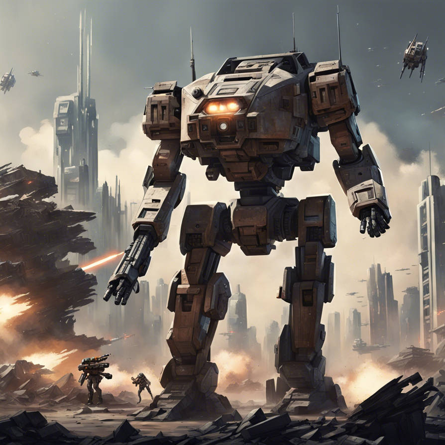 Battletech Mech Muscles Realistic, a Mech from Battletech in Style of Star by LeonardKeygames ...