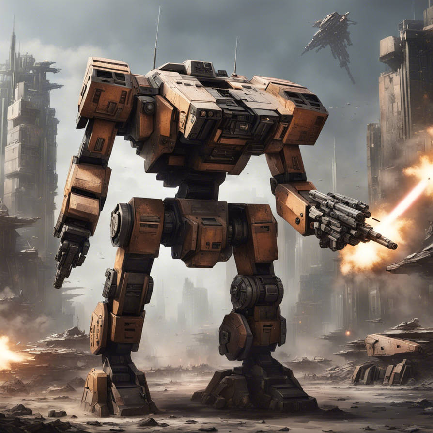 Battletech Mech Muscles Realistic, a Mech from Battletech in Style of Star by LeonardKeygames ...