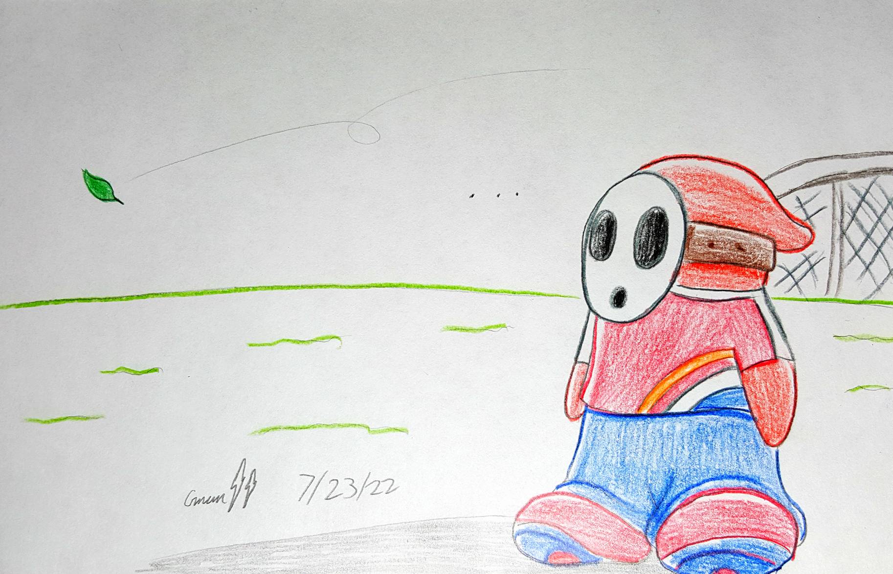 shy guy is Just Standing There Menacingly! by funnytime77 on DeviantArt