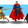 Batman, Superman, Wonder Woman redesigns