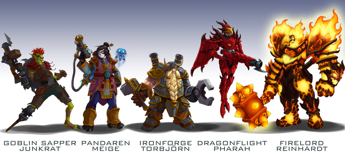 Overwatch Blizzard mashup skins 3 by wildcard24
