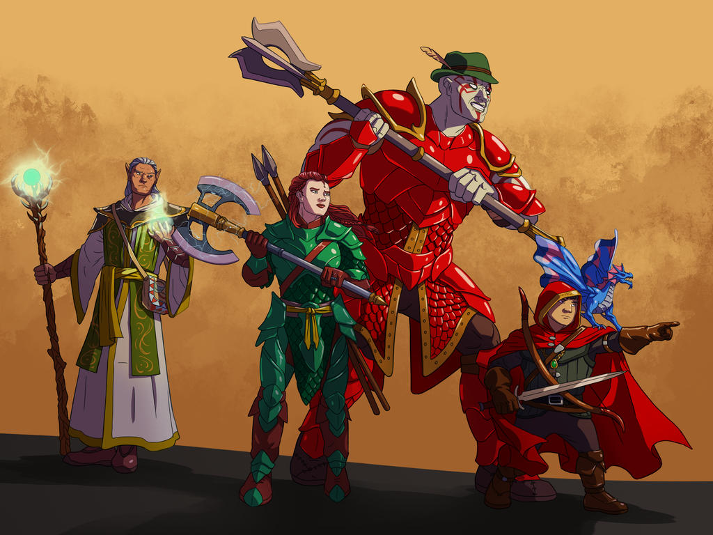 DnD Party by wildcard24 on DeviantArt