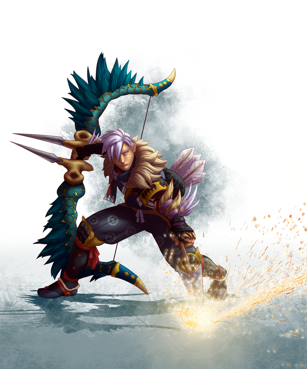 Monster Hunter Rise character art by wildcard24 on DeviantArt