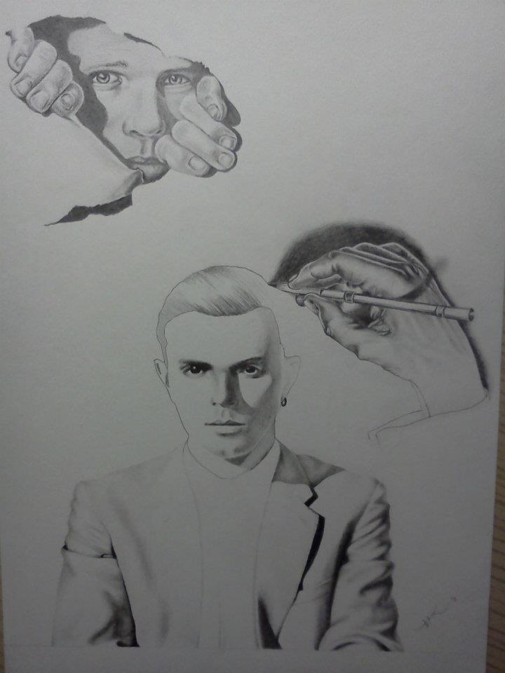 Theo Hutchcraft,  M. C. Escher - drawing hand