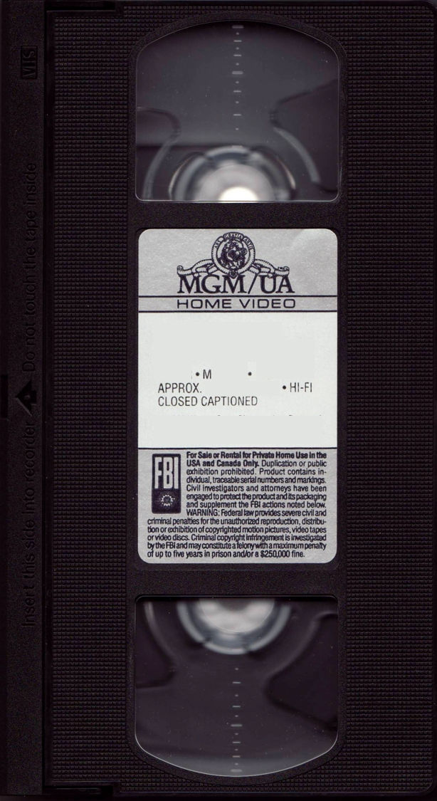 MGM/UA Home Video Label Template (1982-1998) by DTVRocks on DeviantArt