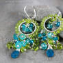 *Ituralde* Apatite and Peridot earrings