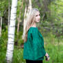 Emerald green felted sweater