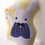 White Rabbit Flat Doll