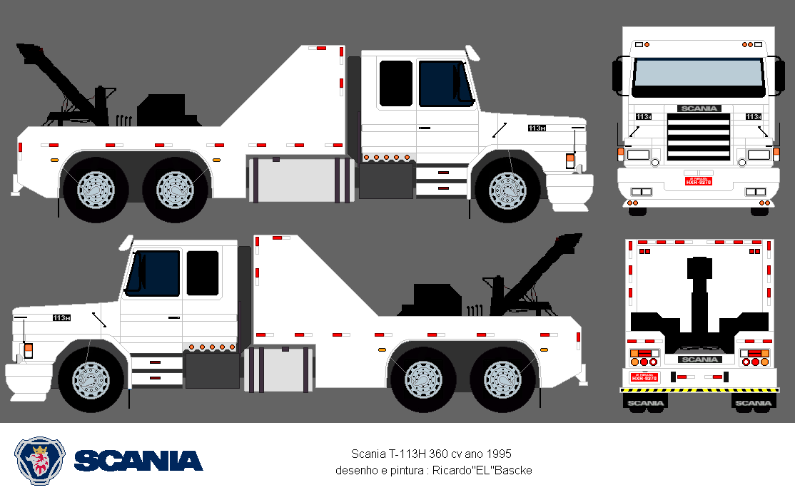 desenho do scania