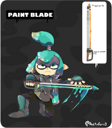 Paint Blade - Splatoon Fan Weapon