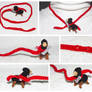The Crocheted: Ninja Llama Necklace