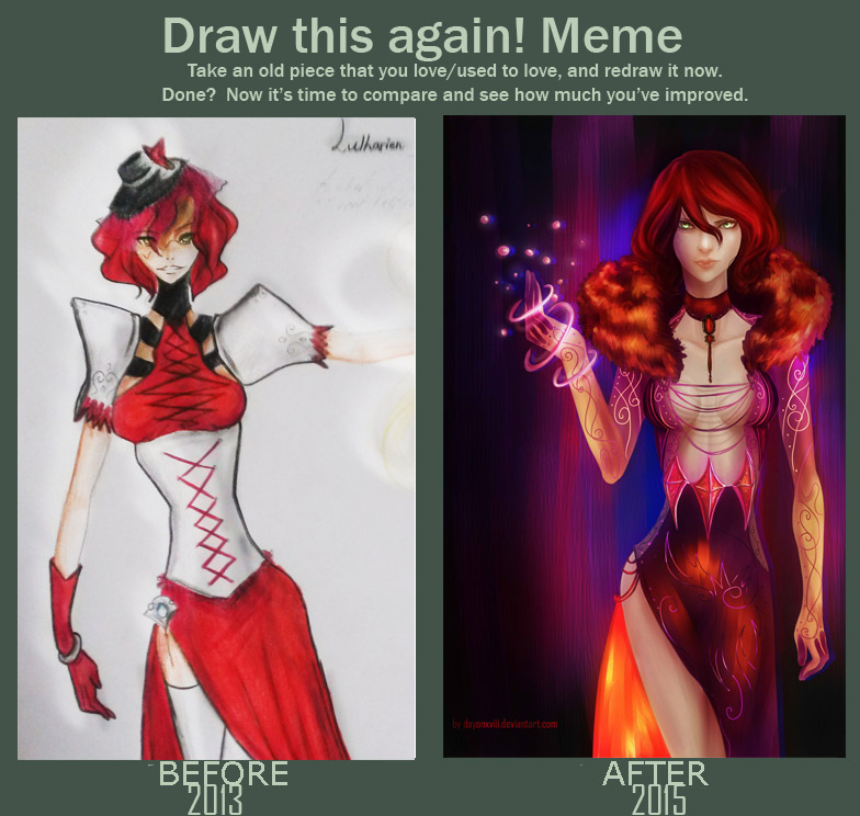 Draw This Again! Meme (my OC)