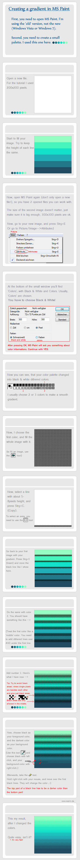 Creating a dithered gradient