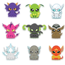 My eeveelution chibis