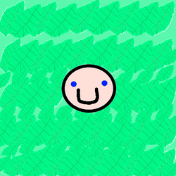 Happy Face with Leaf Background