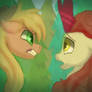 Applejack and Autumn Blaze