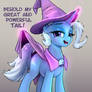Trixie presents her tail