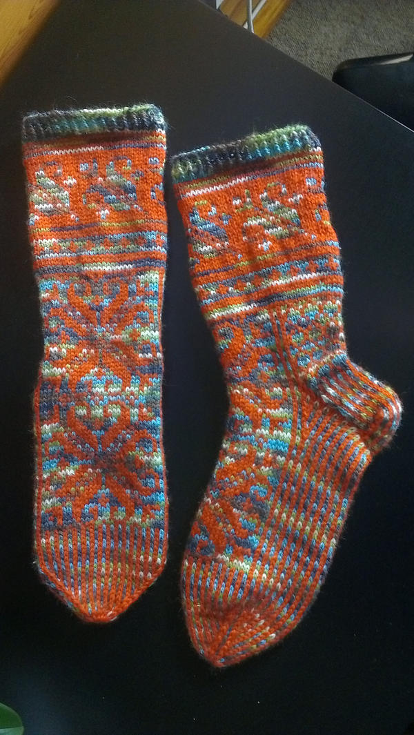 Autumn fair-isle Lilli socks
