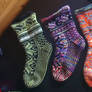 Three pair of the Lilli socks