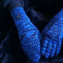 Night blue transforming gloves