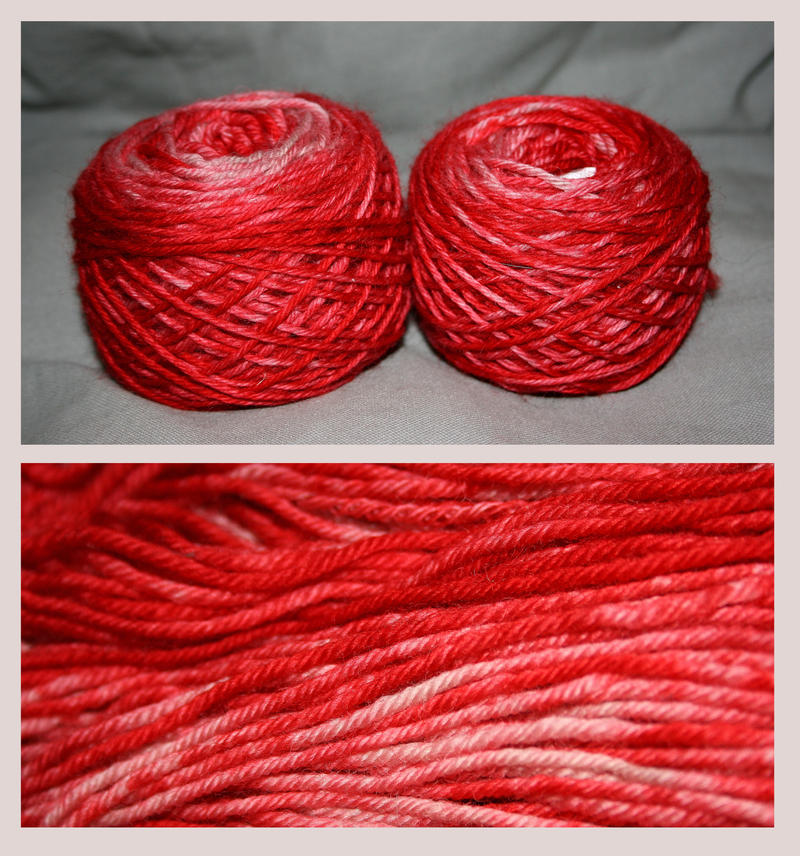 Kool-Aid dyed yarn