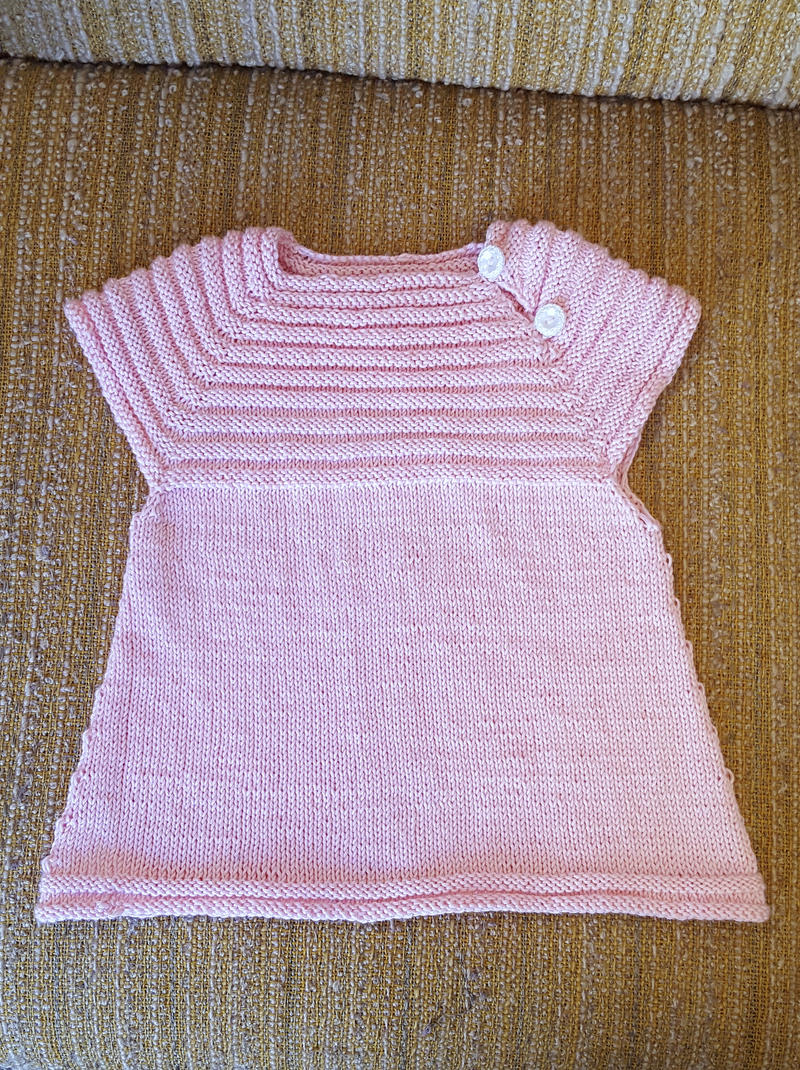 Baby pink bamboo dress for littlesister