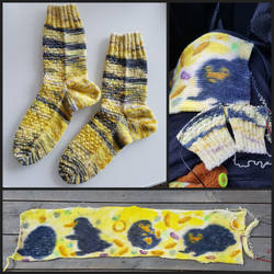 Niffler Grand Central socks + sockblank
