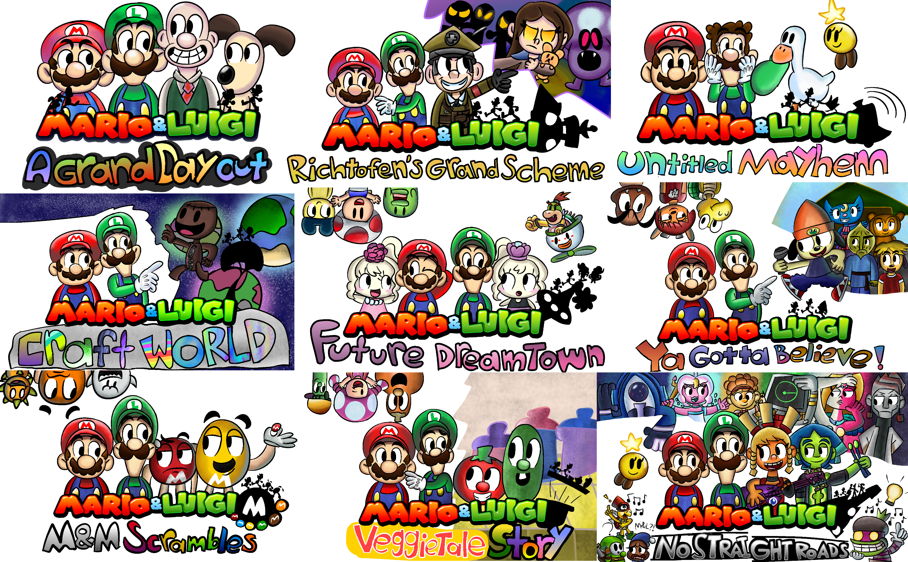 Mario + Luigi: Crossover Collection (2020) by BoredRabbit on DeviantArt