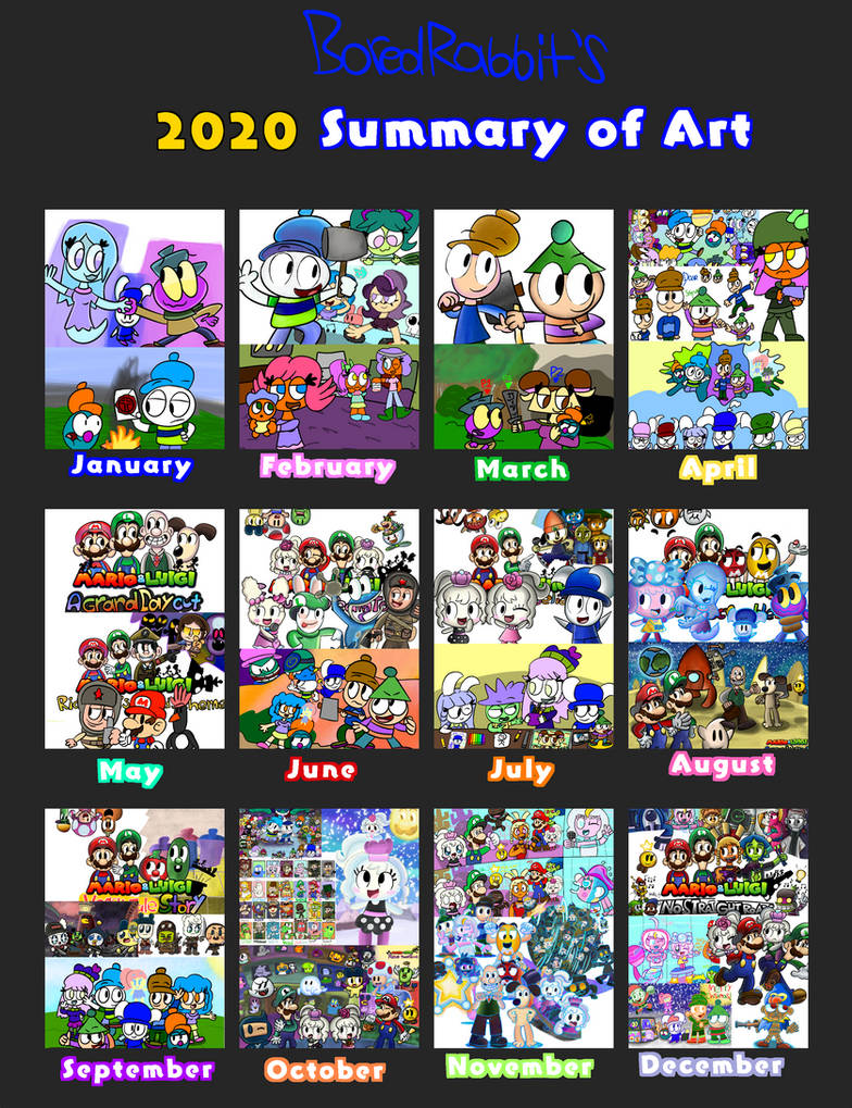 Bored Rabbit Deviantart Art Summary of 2020 by BoredRabbit on DeviantArt