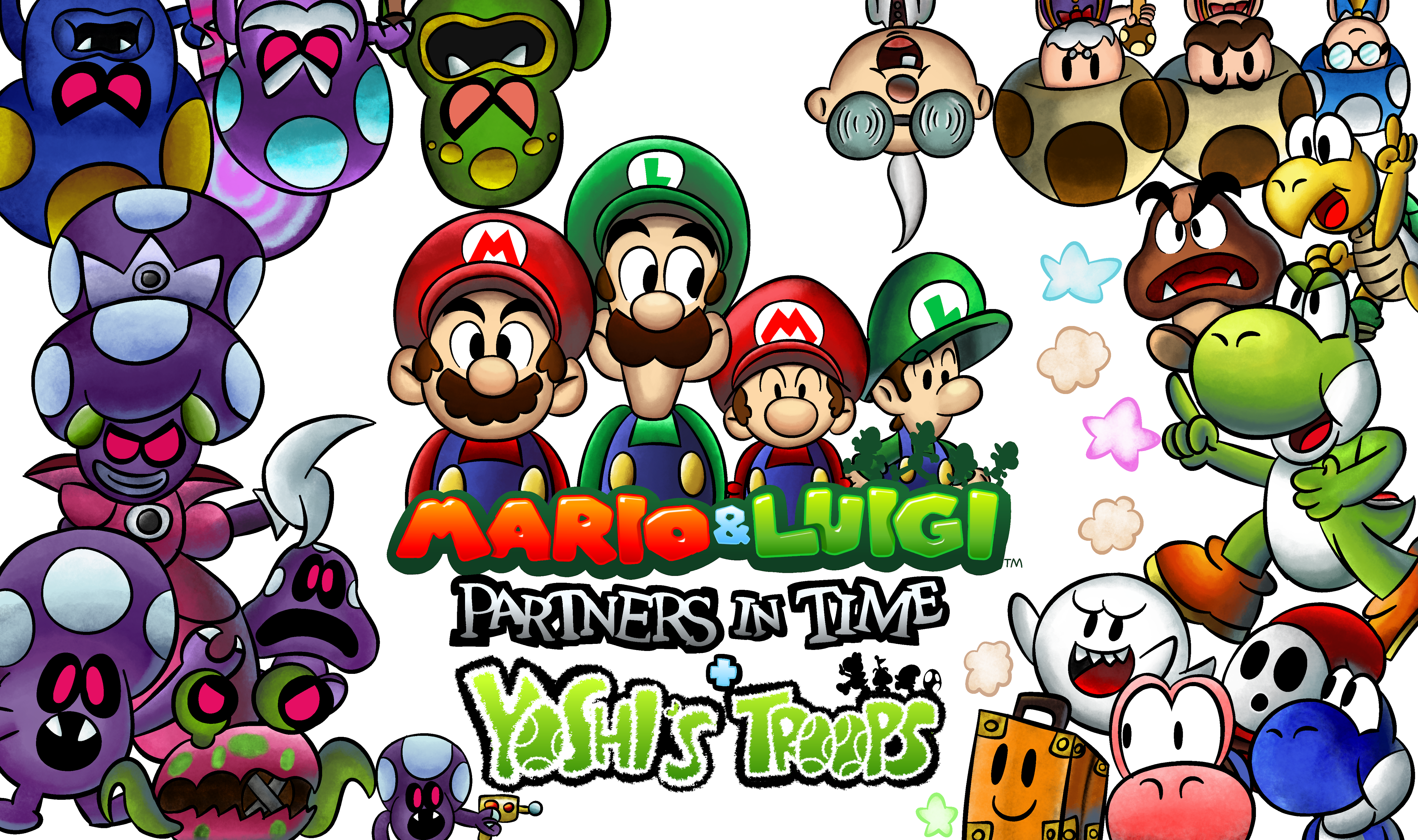 Mario + Luigi: in + Yoshi's BoredRabbit on DeviantArt