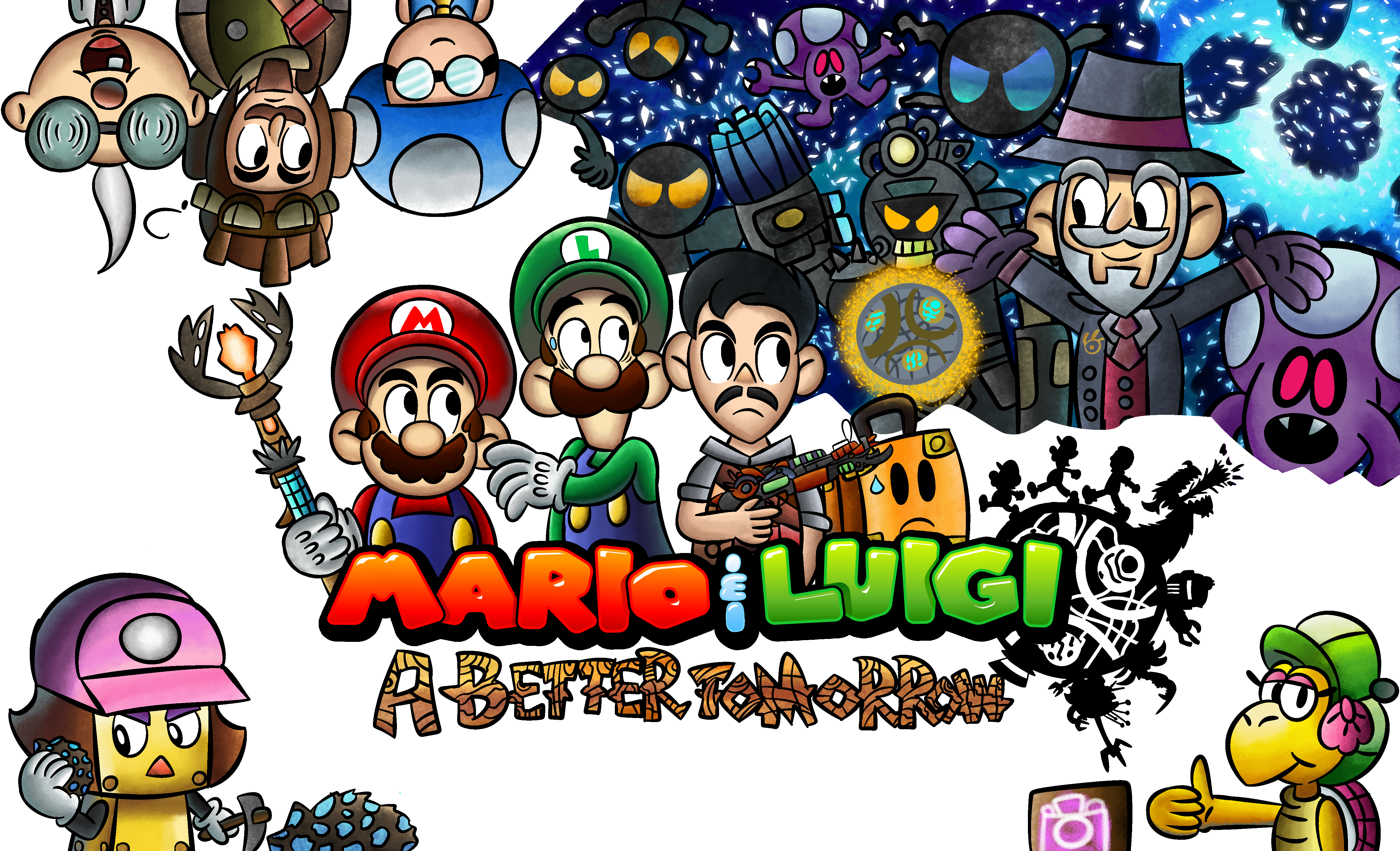 Mario + Luigi: A Better Tomorrow by BoredRabbit on DeviantArt