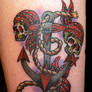 Skulls and Anchor Tattoo