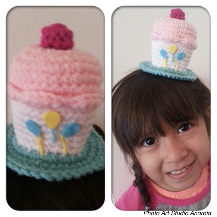 Cupcake birthday hat for my baby