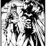 Batman an Harley Quinn by Marcio Abreu. Inks by CB