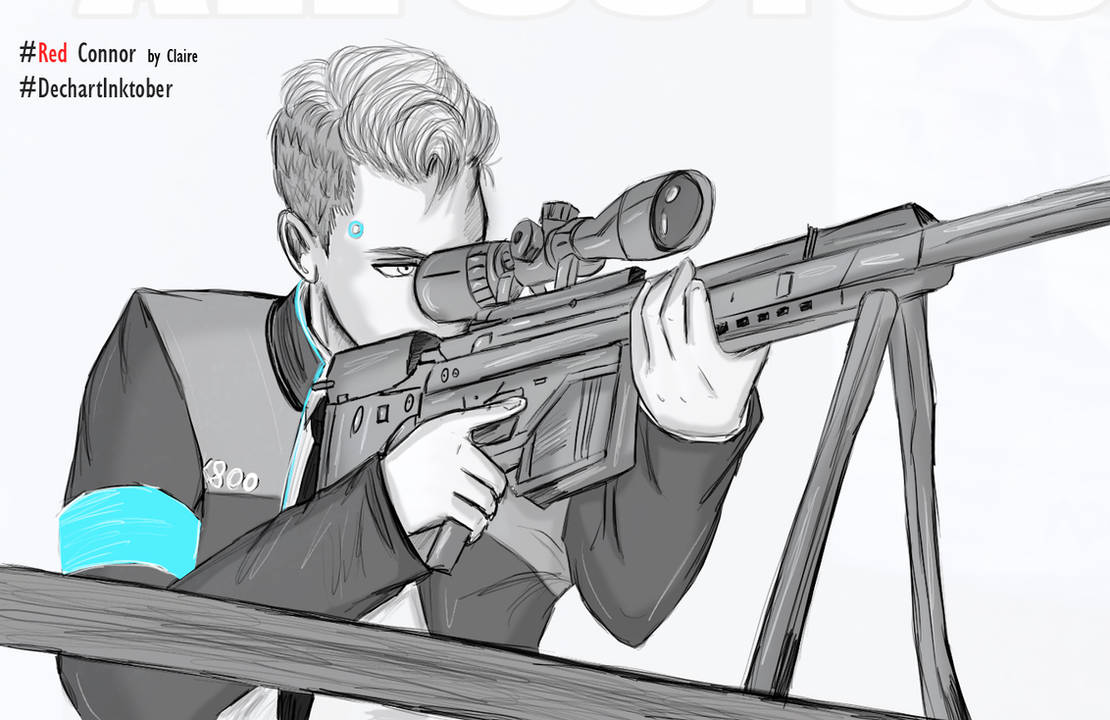 DBH Red Connor -sniper- by FiammahGrace on DeviantArt