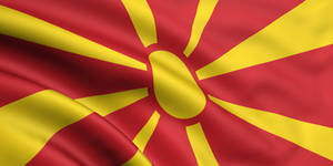 MACEDONIA waving flag