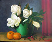 oranges and whiteflowers