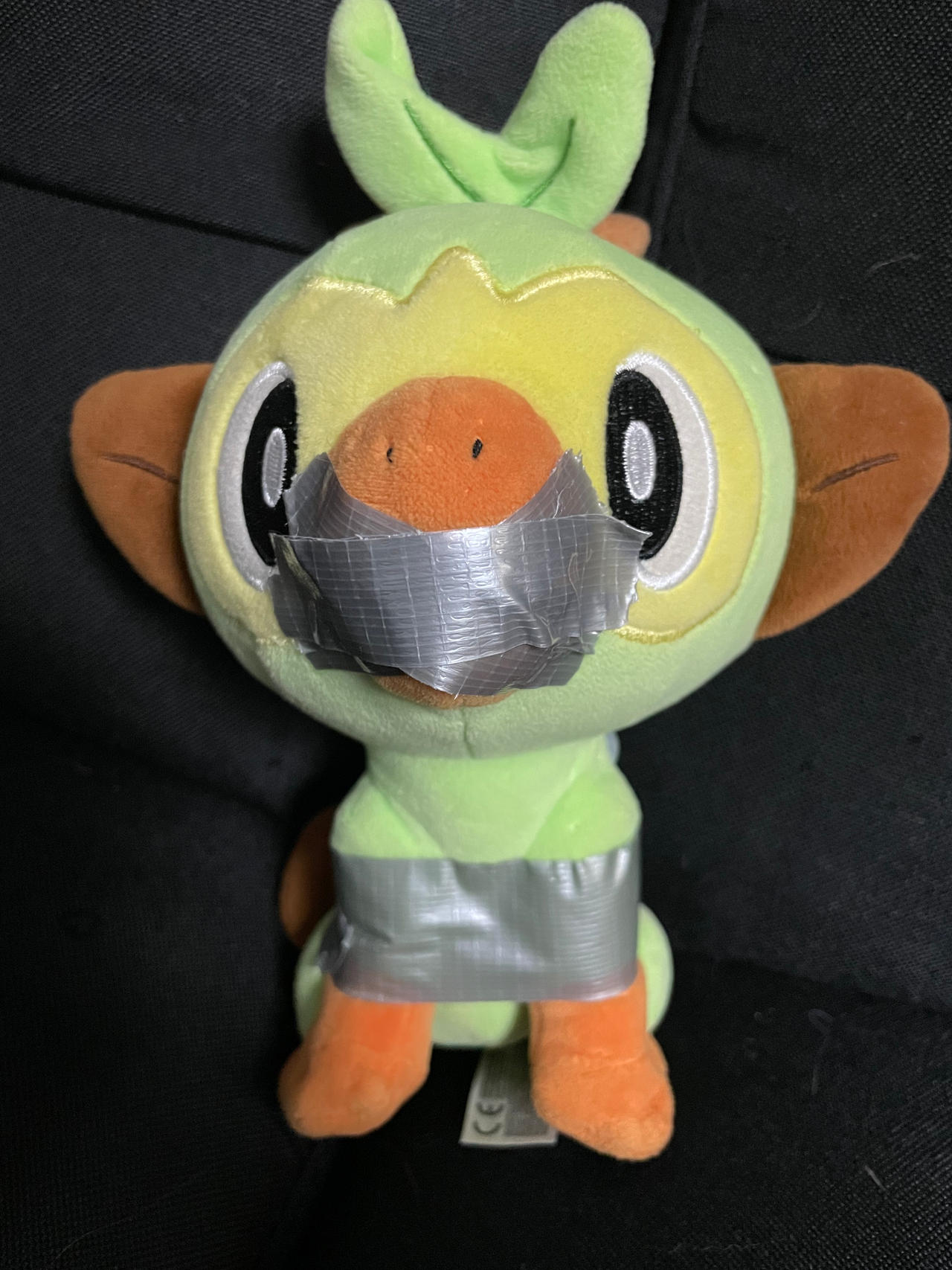 Grokey Face Grookey tightly taped by GagAPlush on DeviantArt