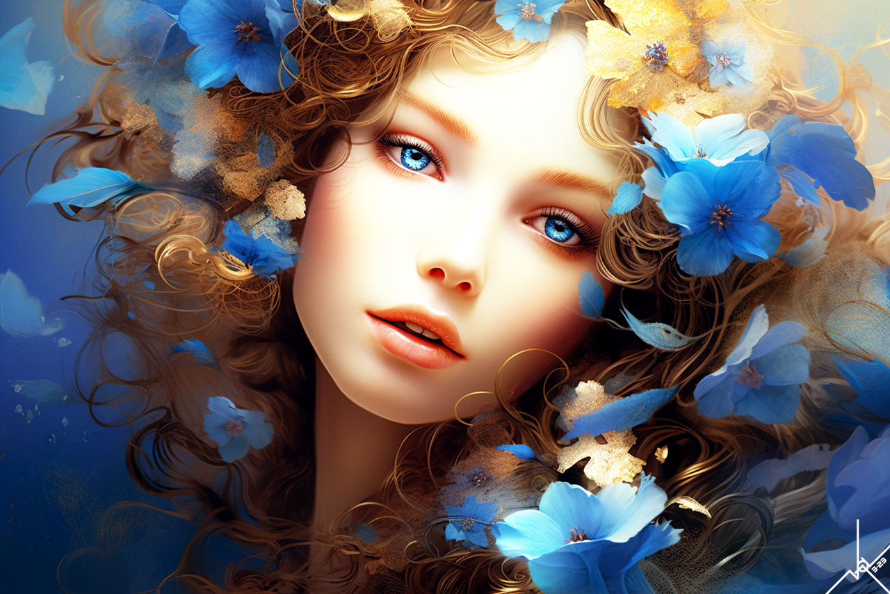 Defit Blue Girl Blue Girl 3 by DigitalArt-ai on DeviantArt