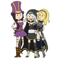 Caitlyn, Ashe and Lux