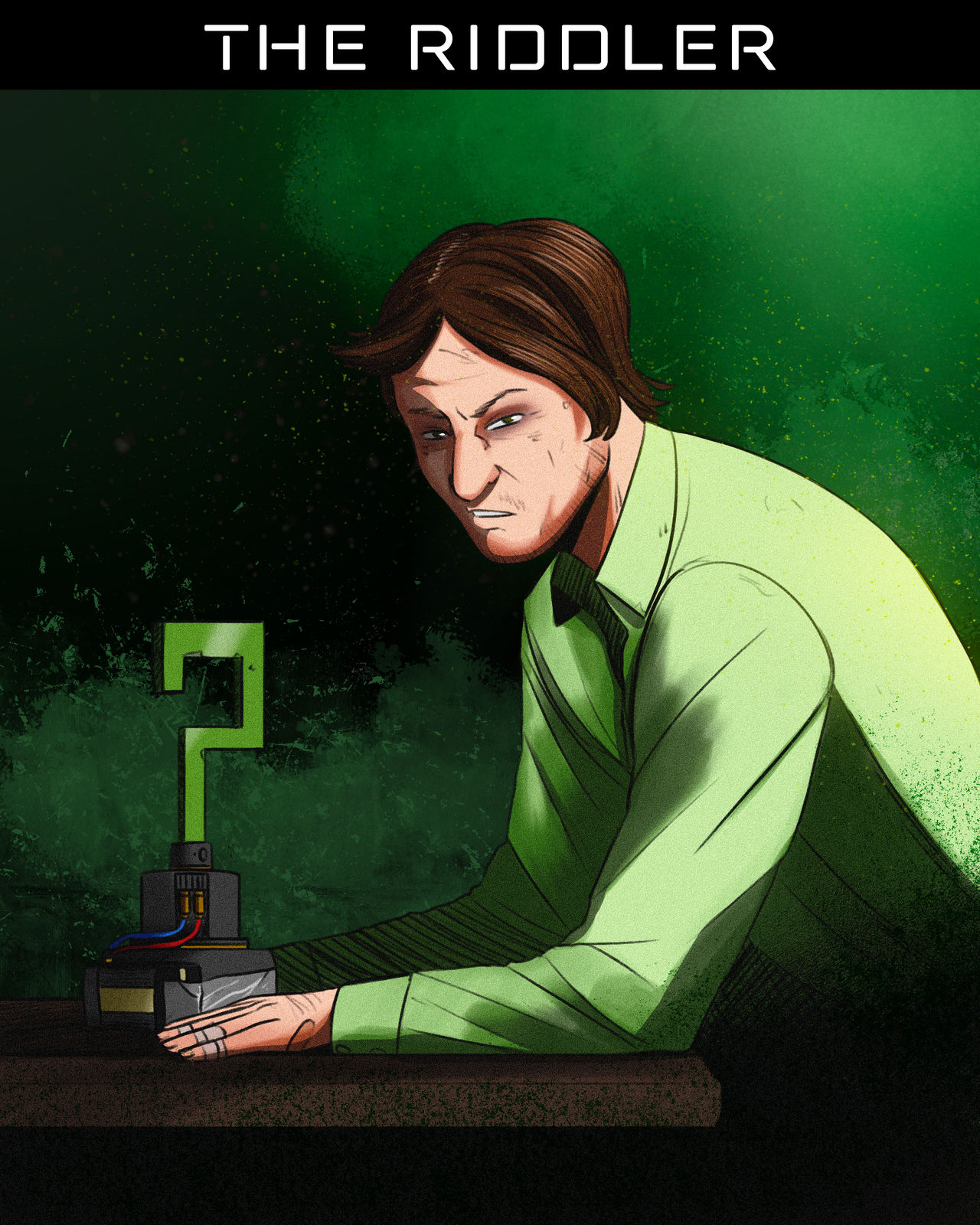Terrifying The Riddler The Riddler. Enigmatic Villain. by makutevstrec on DeviantArt