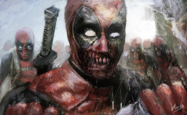 Deadpool zombies ( fan art )