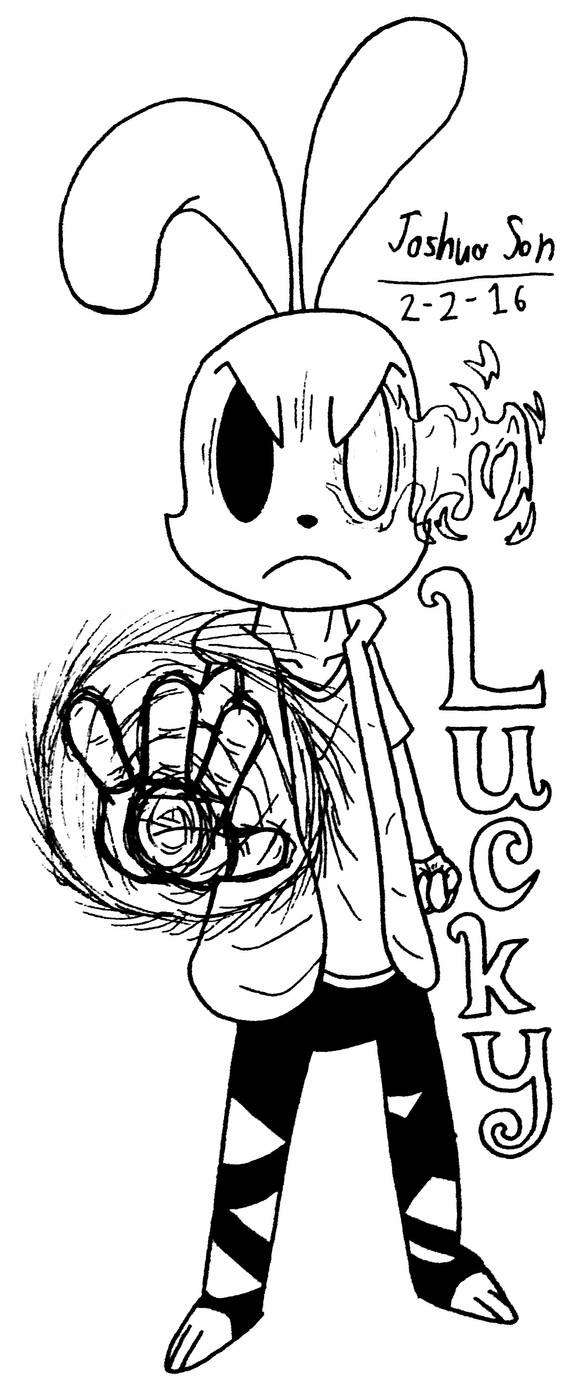 Lucky Rabbit Drawing Commission: Lucky Rabbit by Josh-S26 on DeviantArt