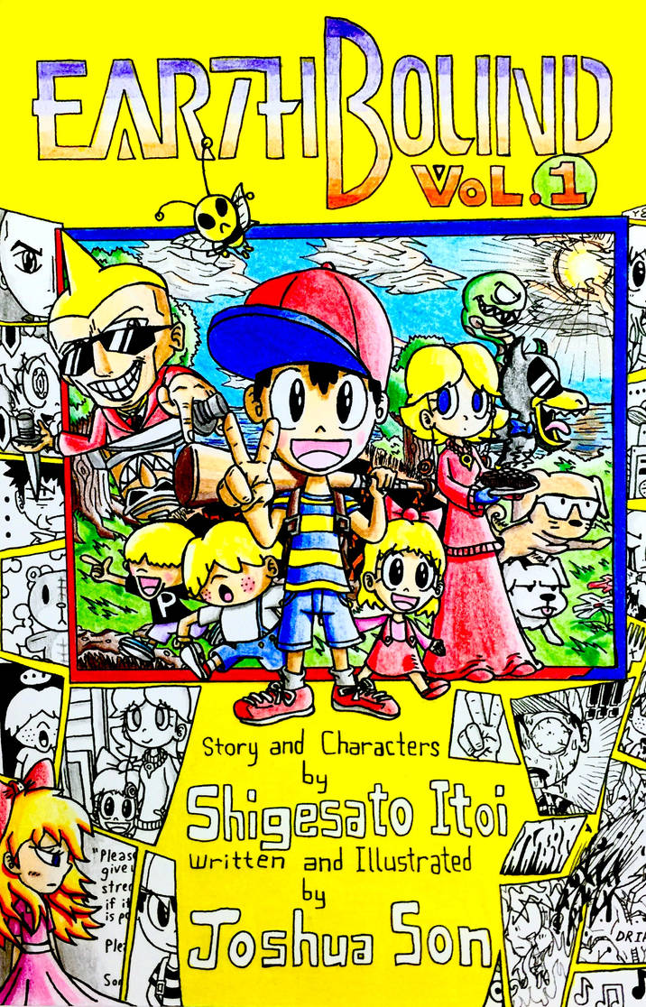Earthbound Writing EarthBound Manga Vol.1 Cover by Josh-S26 on DeviantArt