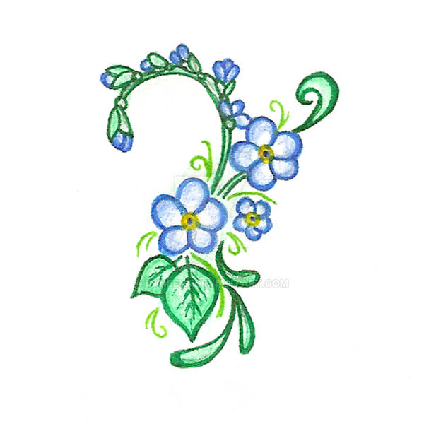 Forget Me Not Tattoo By Runeelf On Deviantart