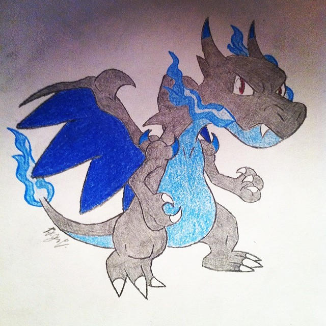 Mega Charizard X by VampiirKing on DeviantArt