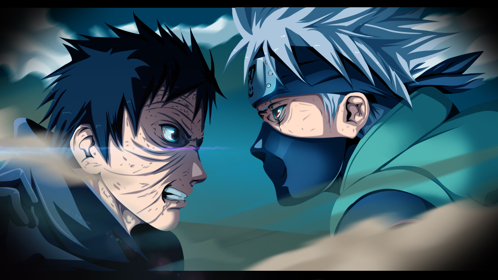 Kakashi vs Obito by w35l3y on DeviantArt