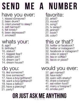 Send a number and Ill answer 