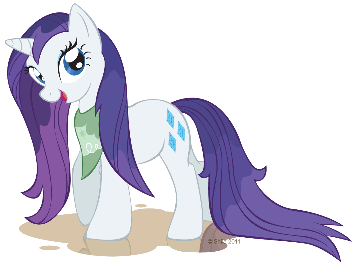 Rarity's muddy mane